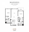 Two bedroom floor plan